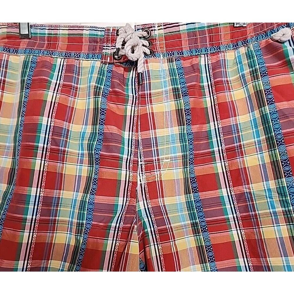 Polo Ralph Lauren Mens Shorts Rope Tie Front Plaid XLarge Preppy, College, beach - Picture 3 of 9
